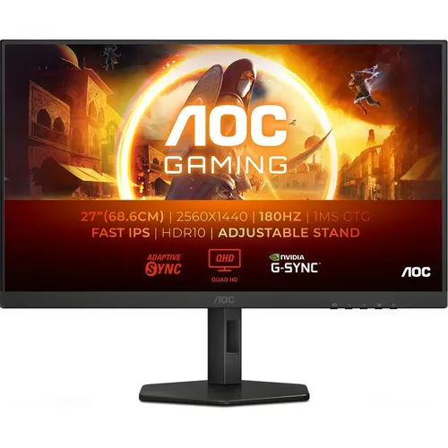 AOC Q27G4XF — задняя панель и подставка