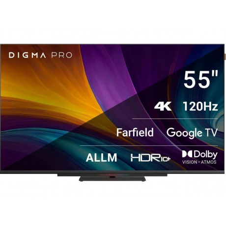 Обзор телевизора Digma 55C: доступный 4K 120 Гц с Google TV для геймеров и киноманов