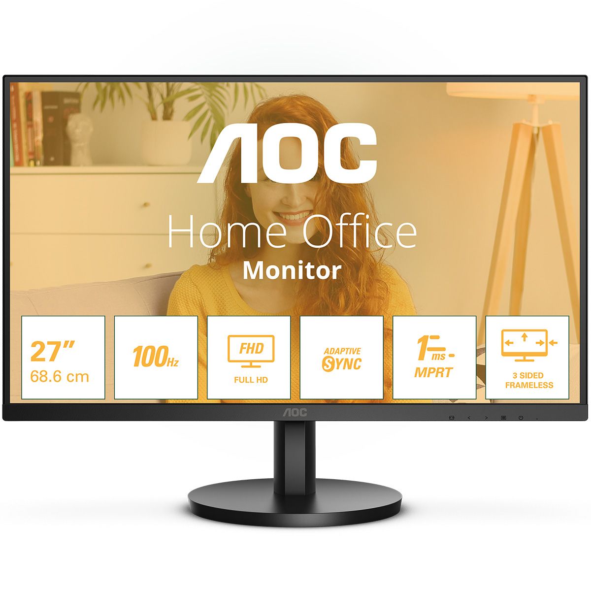 Обзор AOC 27B3HMA2: доступный VA-монитор с частотой 100 Гц для работы и игр
