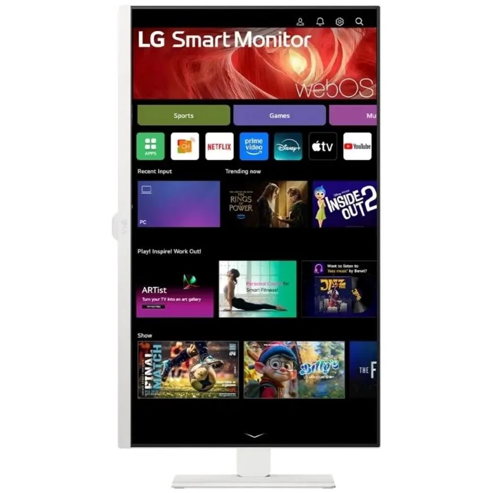 LG 32U850SA-W — эргономика подставки, регулировки по высоте и наклону