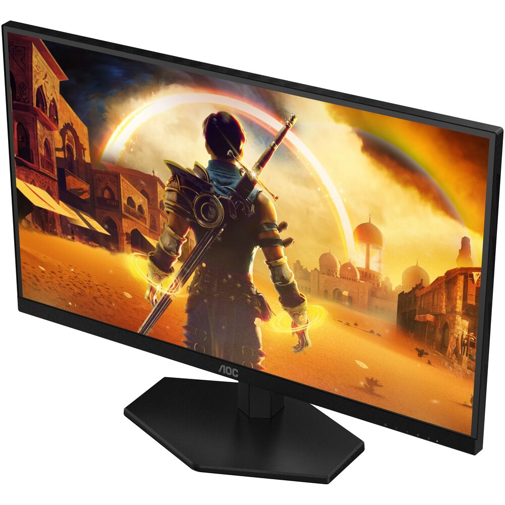 AOC Q27G42ZE — HDR-режим, Cyberpunk-сцена
