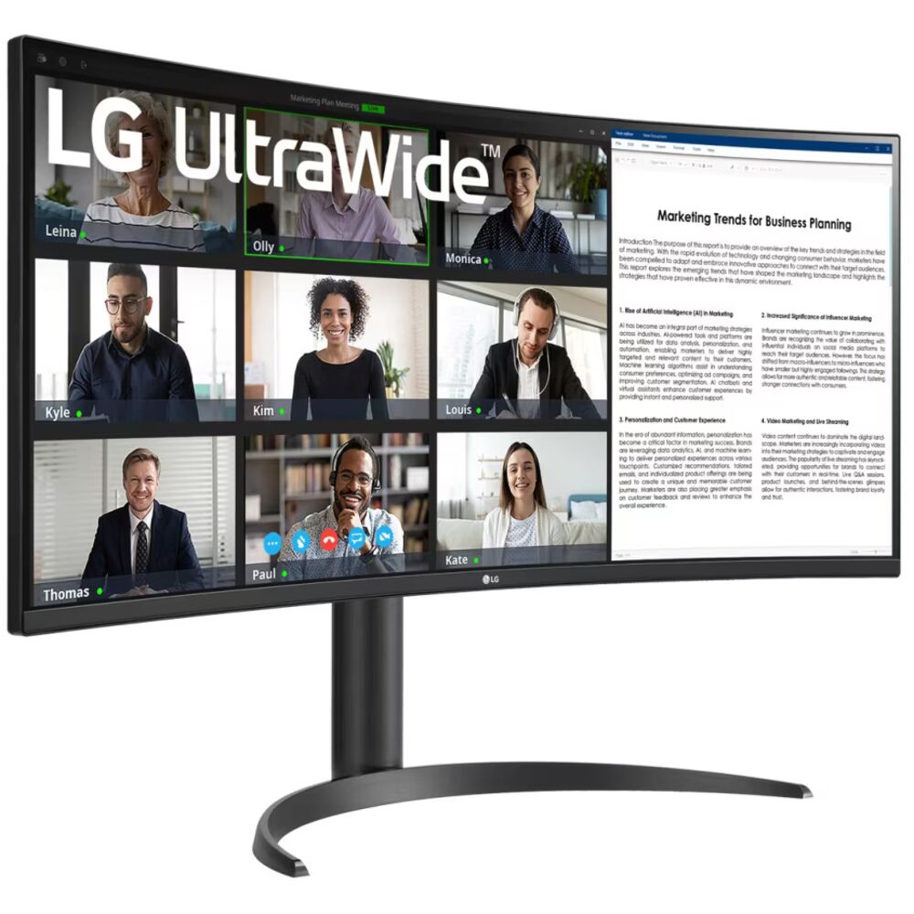 LG 34WR55QK-B — тест динамических сцен и времени отклика