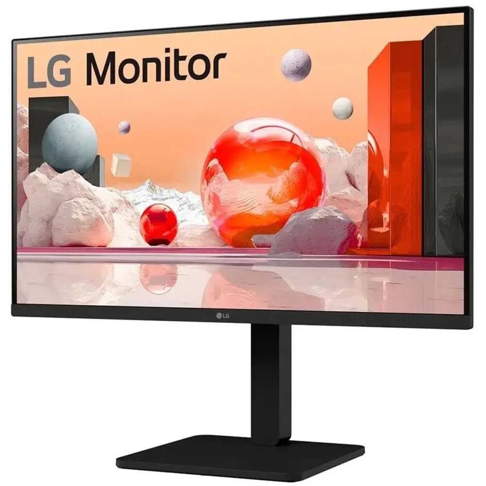 LG 27BA45QB-B вид сзади и подставка
