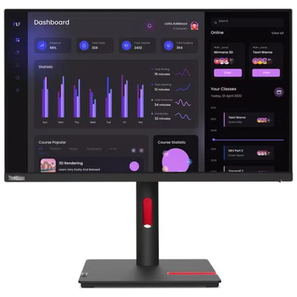 Lenovo ThinkVision T24i-30 — коробка и комплектация