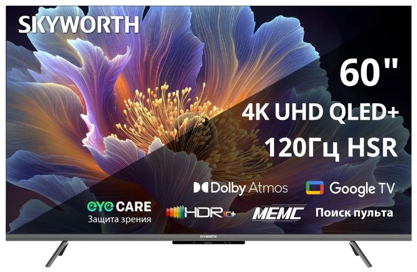 Skyworth 60Q66H задняя панель и разъёмы