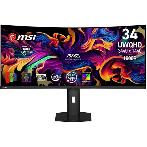 Обзор MSI MAG 341CQP QD-OLED X28: 34-дюймовый ультраширокий игровой монитор с 5-м поколением Tandem QD-OLED и частотой 280 Гц