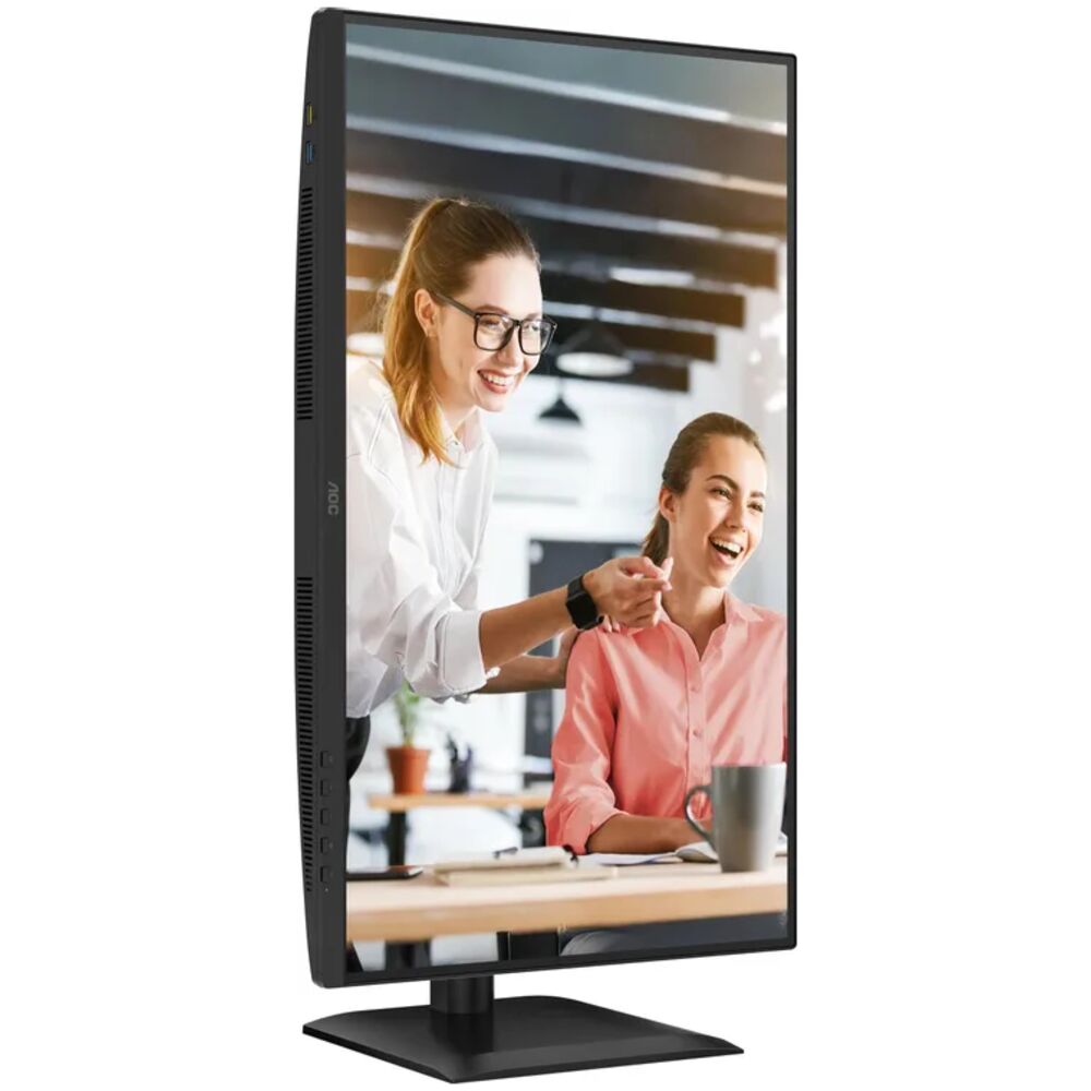 AOC Q27E4CV — регулировки подставки: высота и наклон