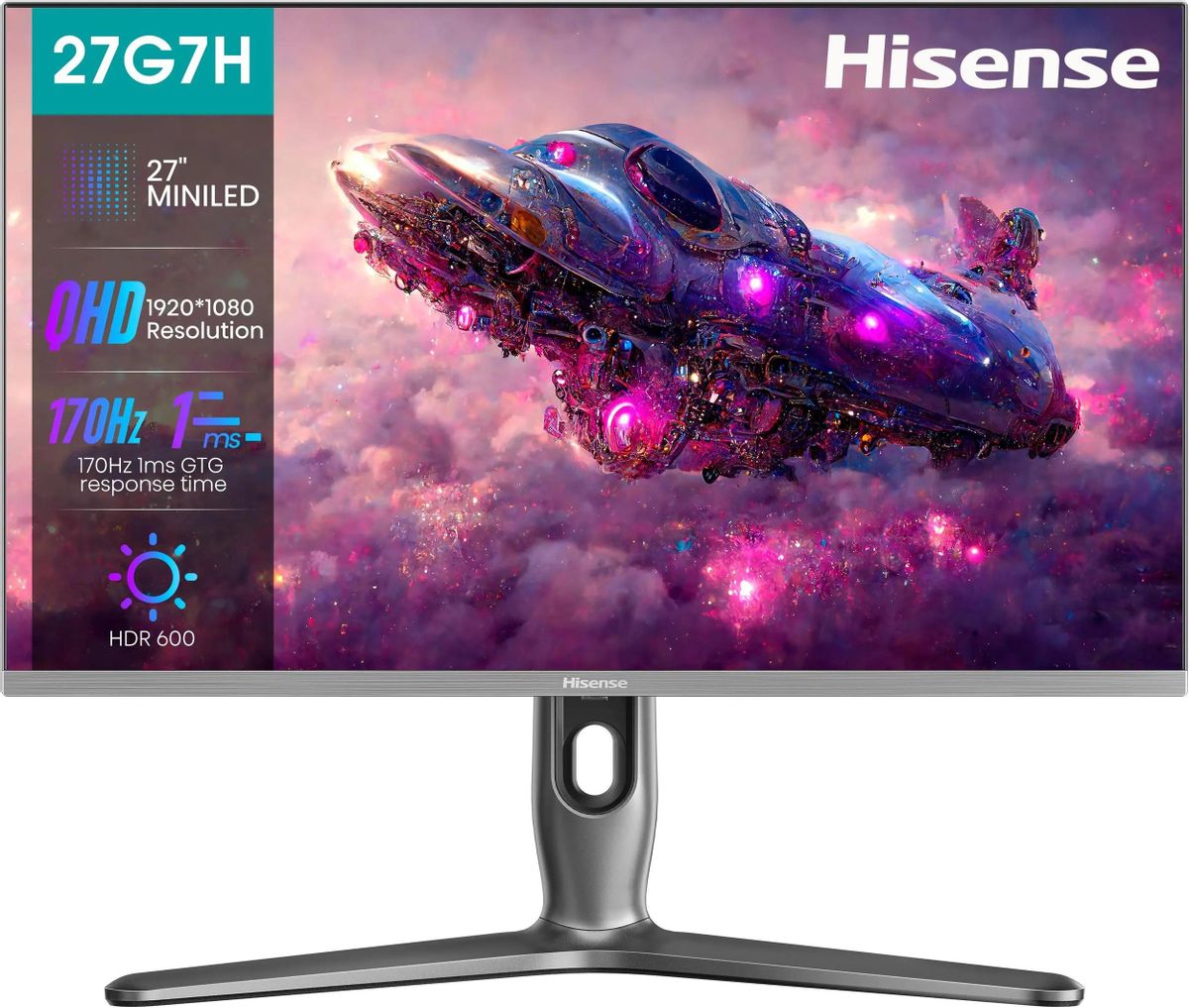 Обзор Hisense 27G7H: игровой монитор с технологией Mini-LED для профессиональных геймеров