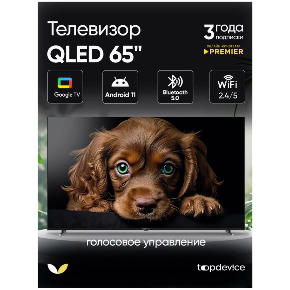 Topdevice TDTV65CQ09U_BK динамики звук