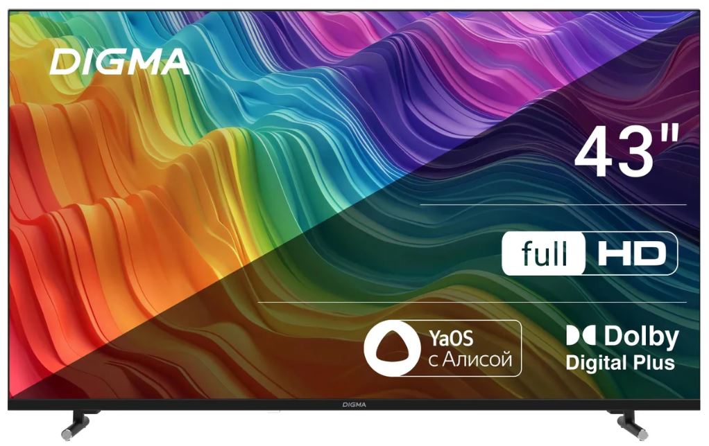 Сравнение Digma DM-LED43SBB33 с конкурентами