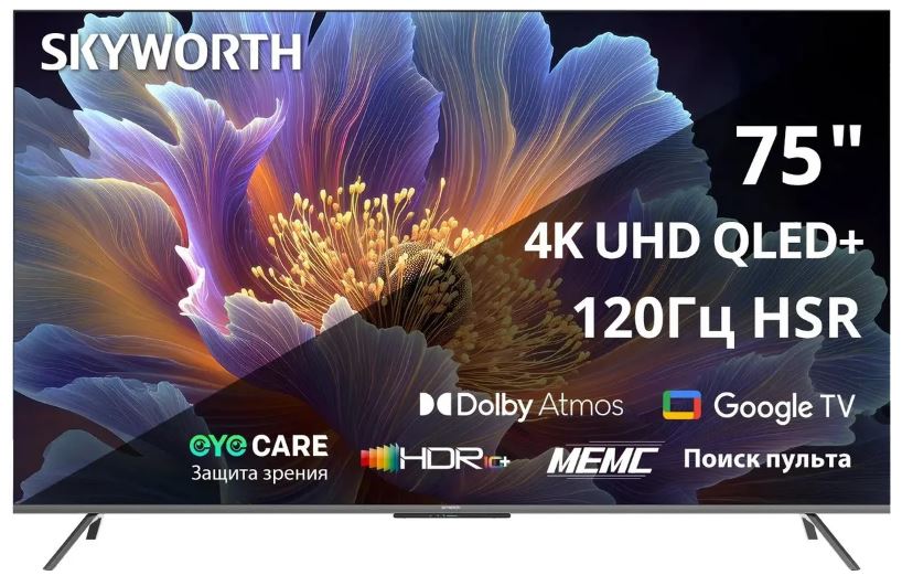 Skyworth 75Q66H — разъёмы и задняя панель