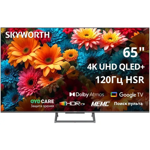 Обзор Skyworth 65Q67H: честное тестирование 65-дюймового QLED телевизора с Google TV — стоит ли брать?