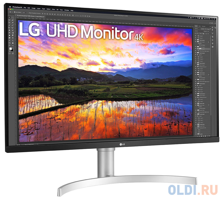 Порты подключения LG 32UN650-W.ARUZ