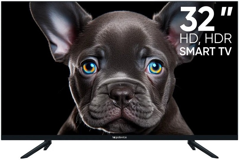 Topdevice TDTV32CS08H_BK: компактный смарт-телевизор с VA-матрицей для повседневного использования