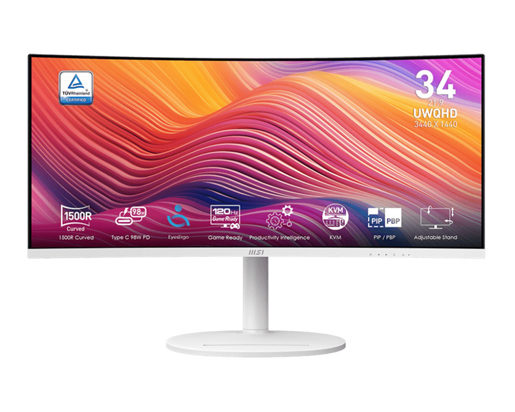 MSI Modern MD342CQPW на рабочем столе