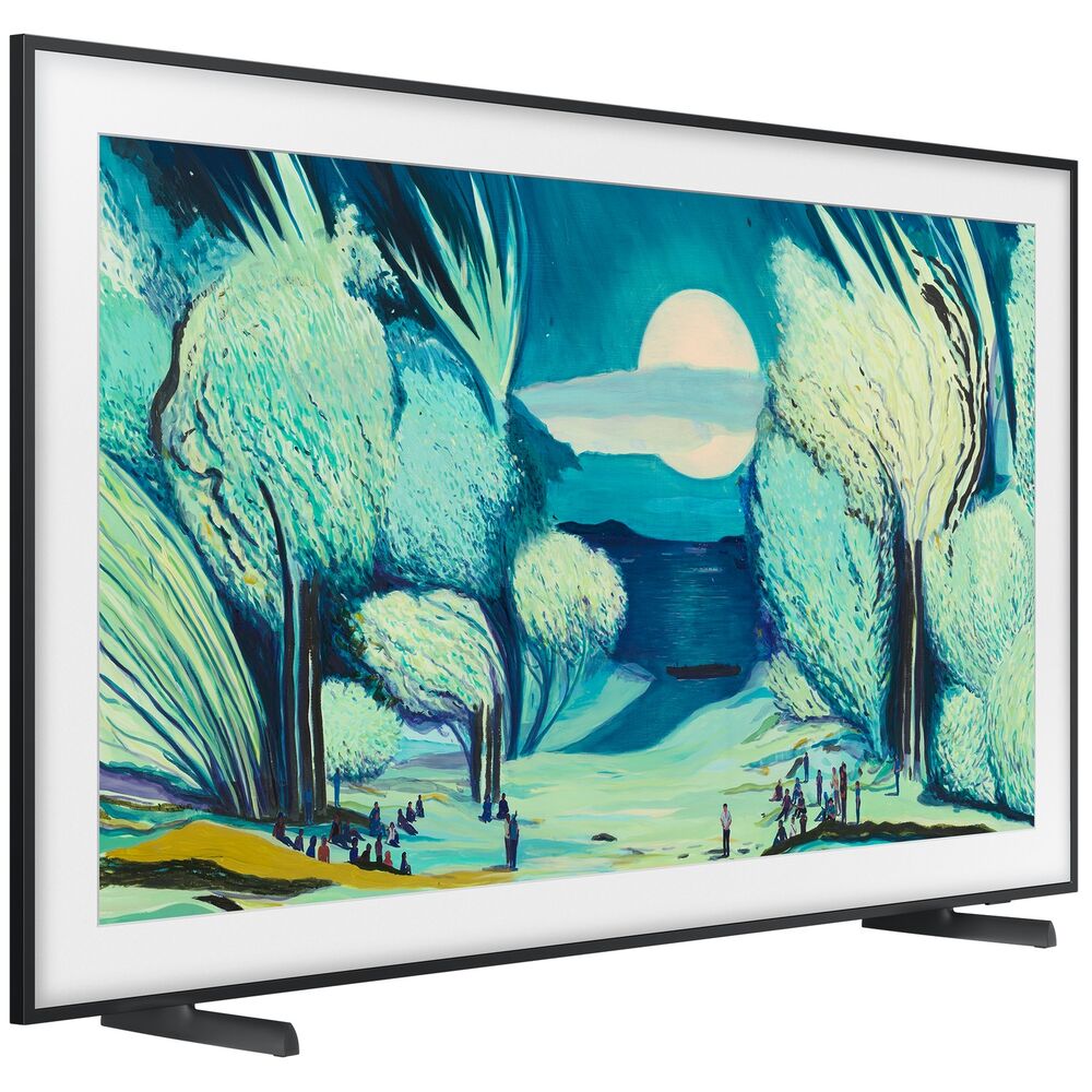 Samsung The Frame 2025 в ночном интерьере, Art Mode