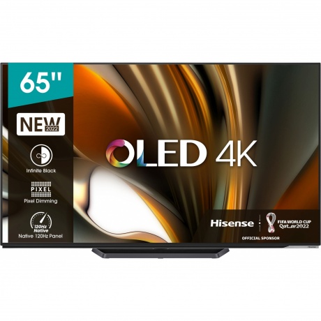 Hisense 65A85H — вид сбоку и подставка