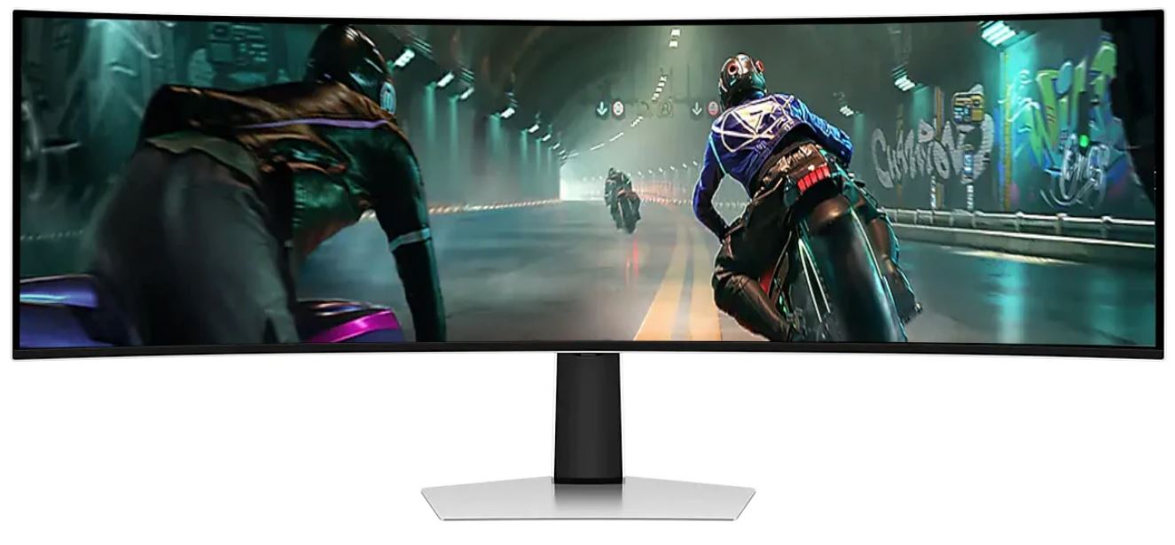 Samsung LS49DG910SIXCI Odyssey OLED G9 — вид сбоку и детали корпуса