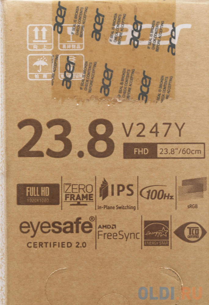 Меню и интерфейсы Acer V247YEbiv