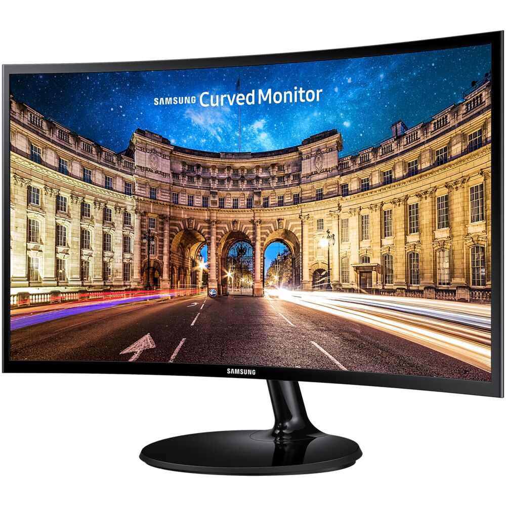 Samsung LC24F390FHMXUE — вид сзади и интерфейсы
