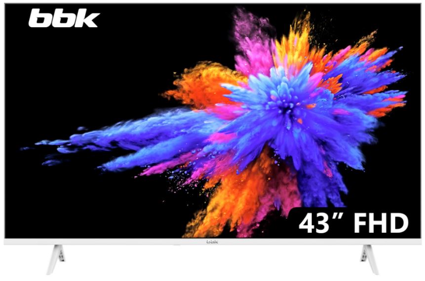BBK 43LEM-1054/FTS2C (W) — боковые порты и дизайн