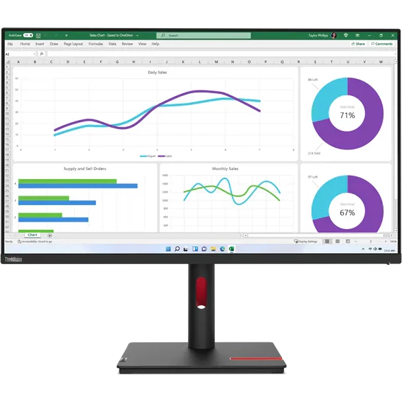 Обзор Lenovo ThinkVision T32h-30: профессиональный монитор с впечатляющими возможностями подключения и отличной эргономикой