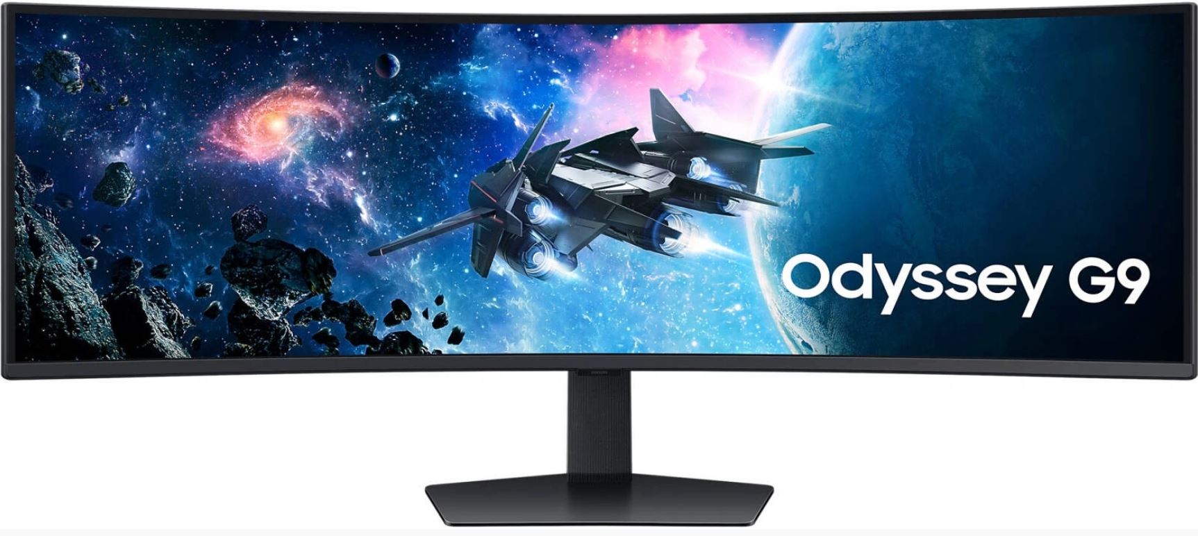 Samsung Odyssey OLED G9 — задняя панель и стойка