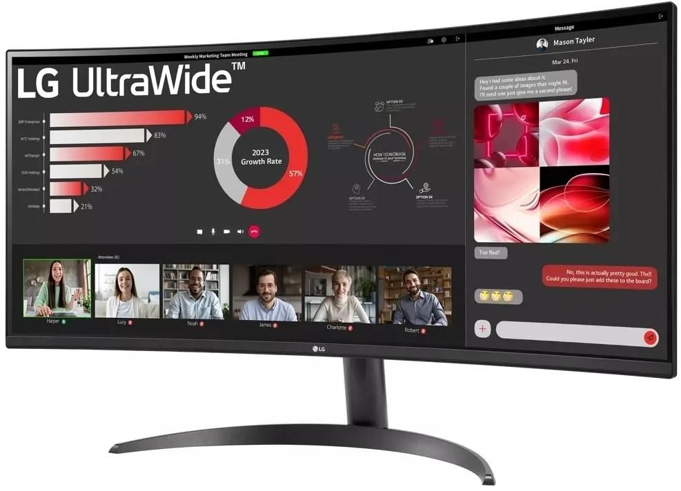 Обзор LG 34WR50QK-B.ARUZ: изогнутый UltraWide монитор для работы и игр