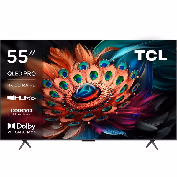 TCL 55C655 — вид сзади, порты
