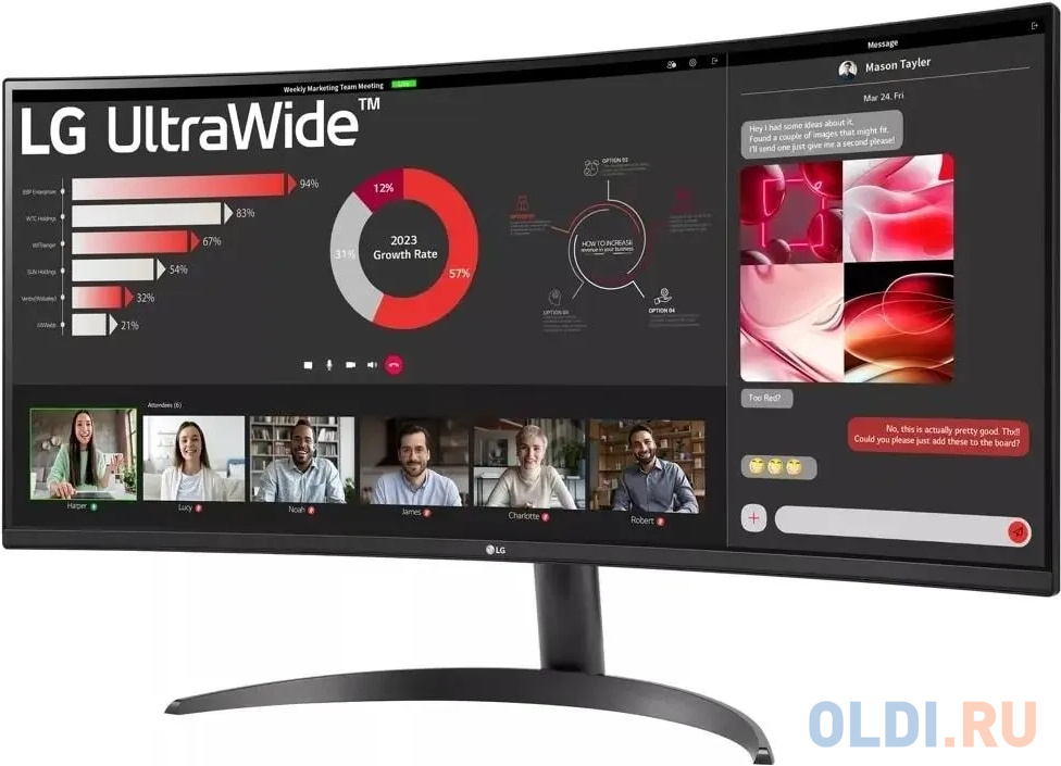 Игровые возможности LG UltraWide 34WR50QK-B