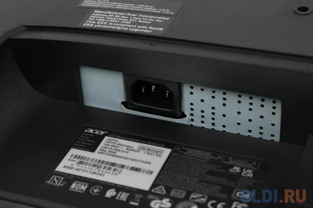 Дизайн монитора Acer Vero V277
