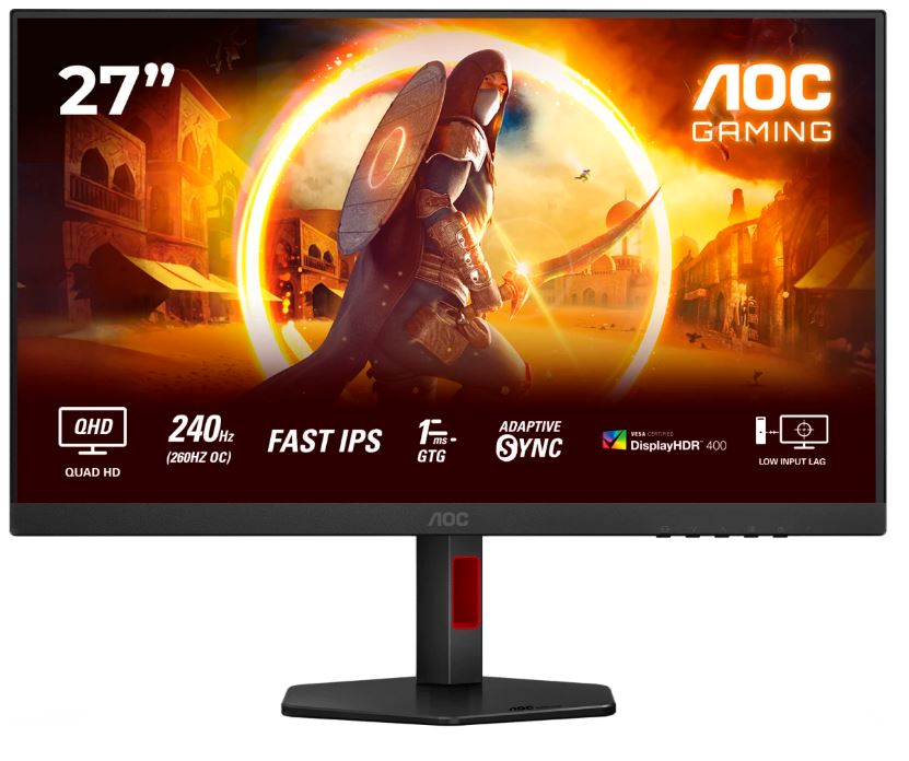 Обзор AOC Q27G4ZR: игровой монитор 27 дюймов с Fast IPS, 240 Гц и QHD-разрешением — всё, что нужно геймеру