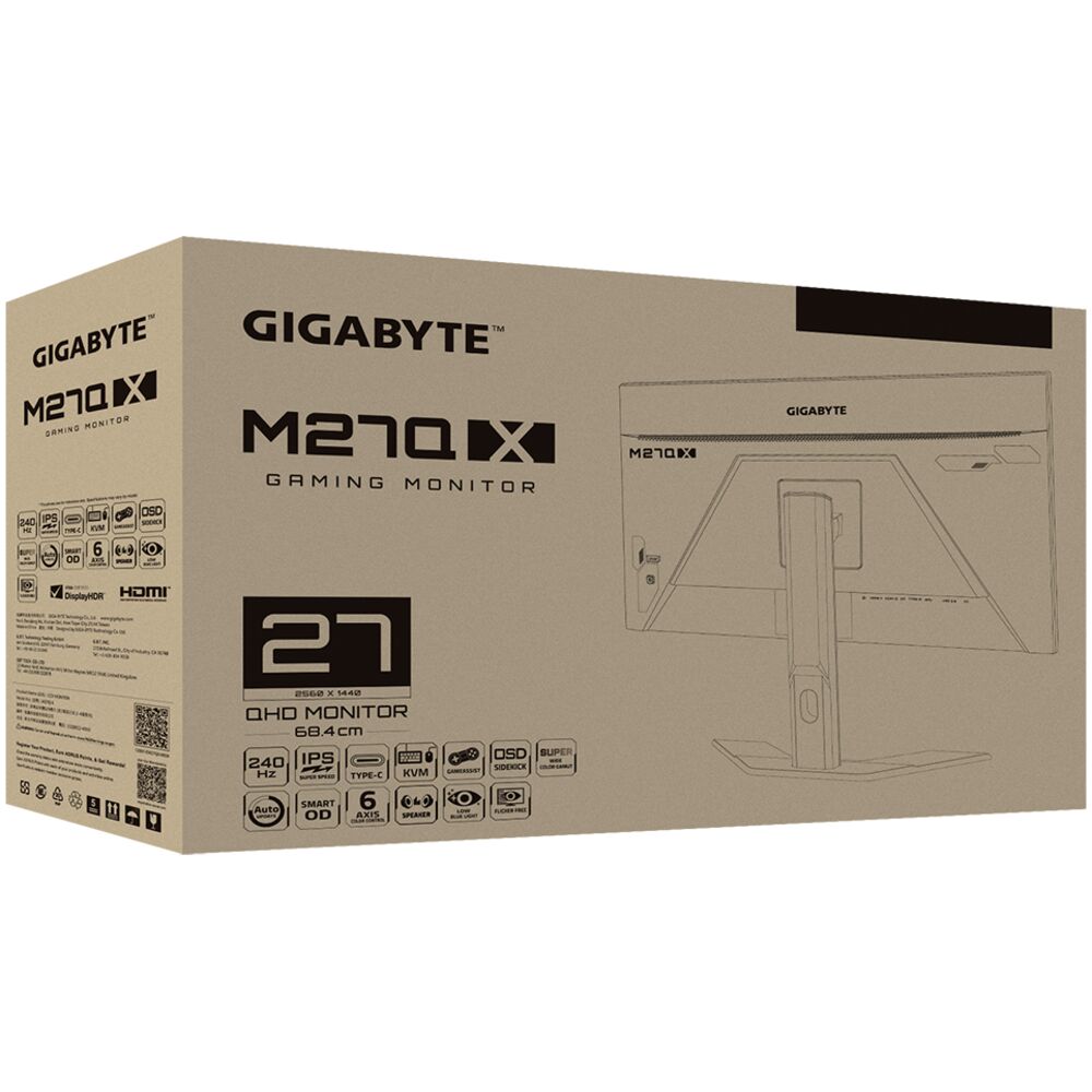 Gigabyte M27Q X-EK эргономика подставка