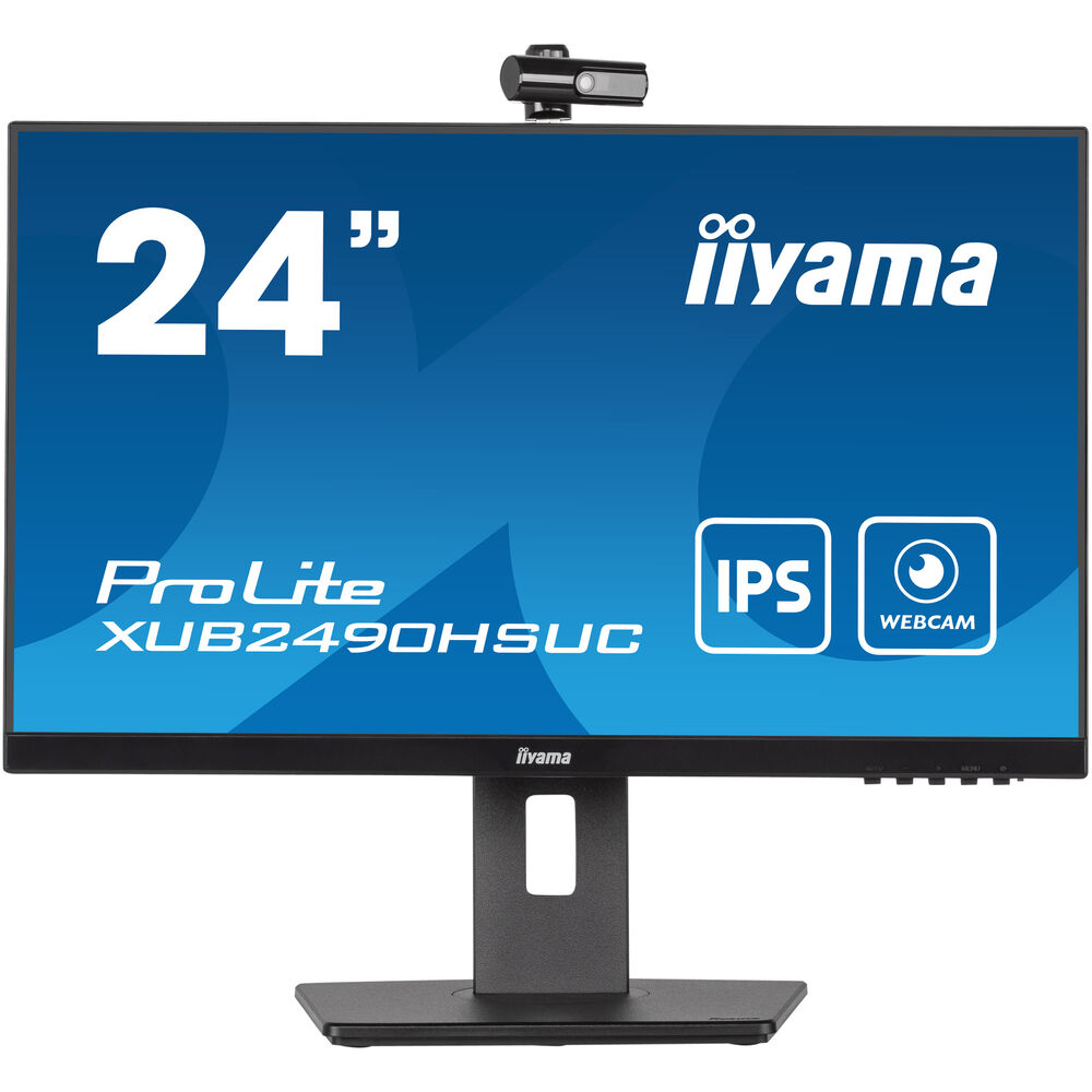 iiyama ProLite XUB2490HSUC-B5 — вид сзади, интерфейсы и подставка