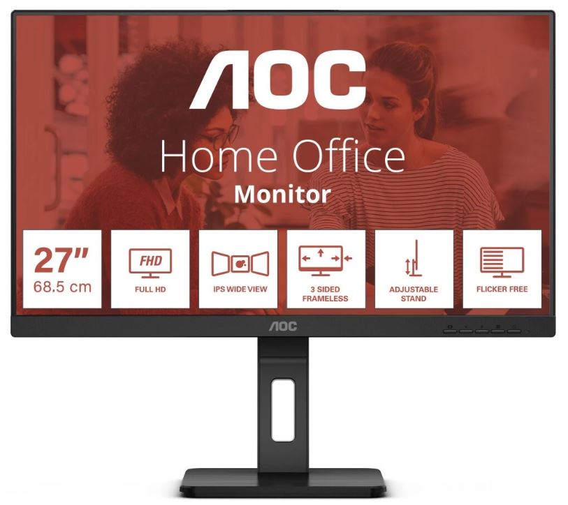 AOC 27E3QAF — рабочее место
