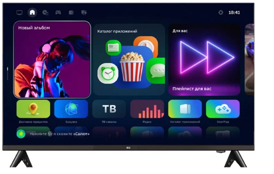 Обзор BQ 32FS34B: честный тест бюджетного Smart TV на Салют ТВ — стоит ли покупать?