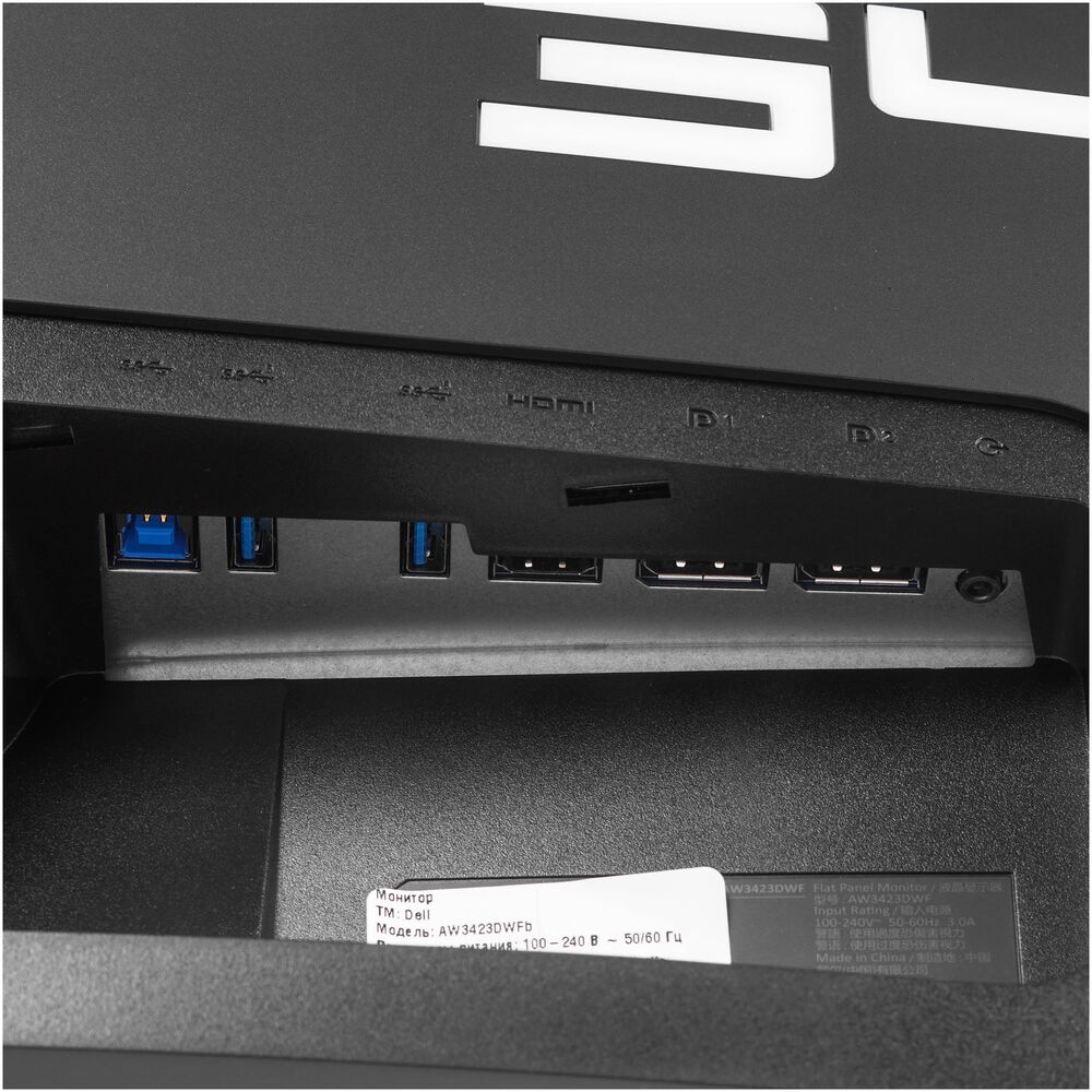 Dell Alienware AW3423DWF — меню OSD