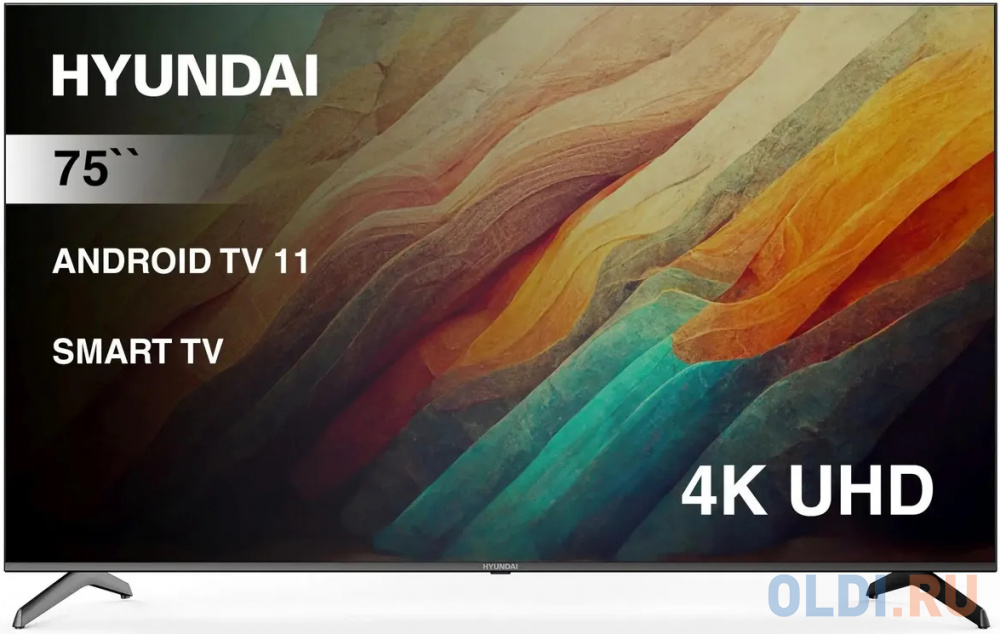 Интерфейс Android TV на Hyundai H-LED75BU7006