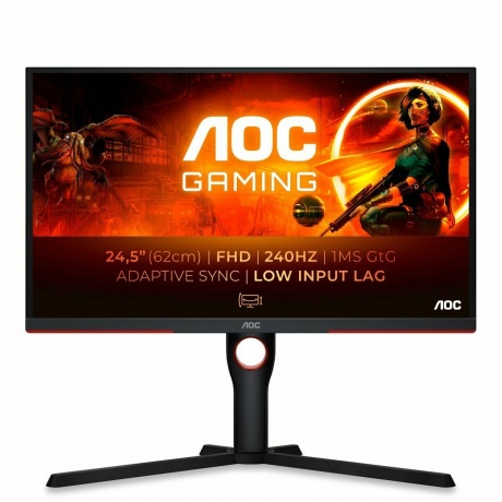 AOC 25G3ZM вид сзади