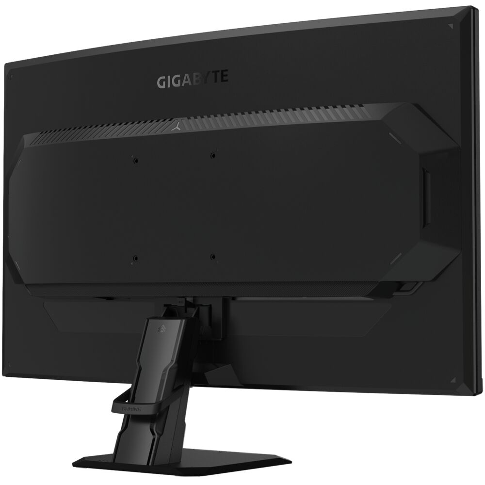 Gigabyte GS27FCA — крупный план панели и изгиб
