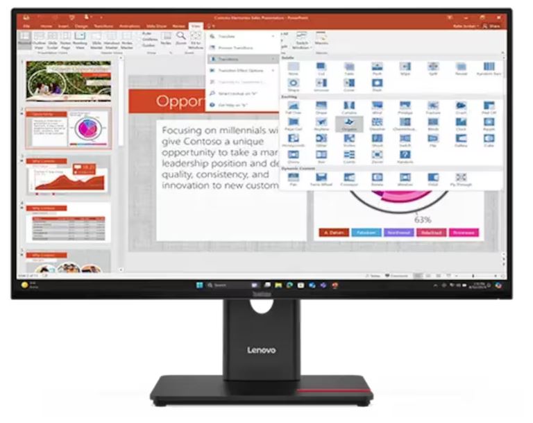 Обзор Lenovo ThinkVision T27-40 (64A5MAR6CB): офисный IPS-монитор 27" с 120 Гц, USB-хабом и выдающейся эргономикой