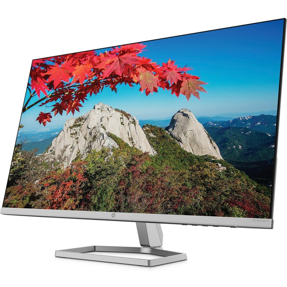 HP M27fd — порты подключения USB-C, HDMI, VGA