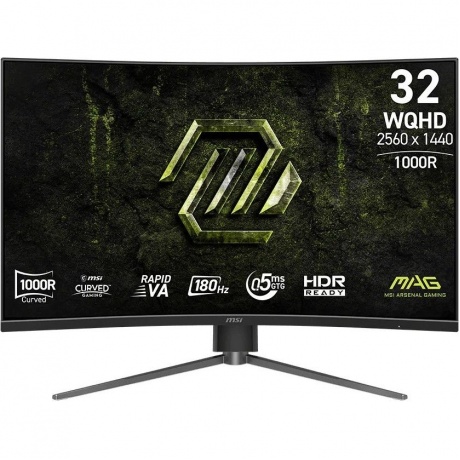 MSI MAG 325CQRF QD E2 вид сзади и интерфейсы