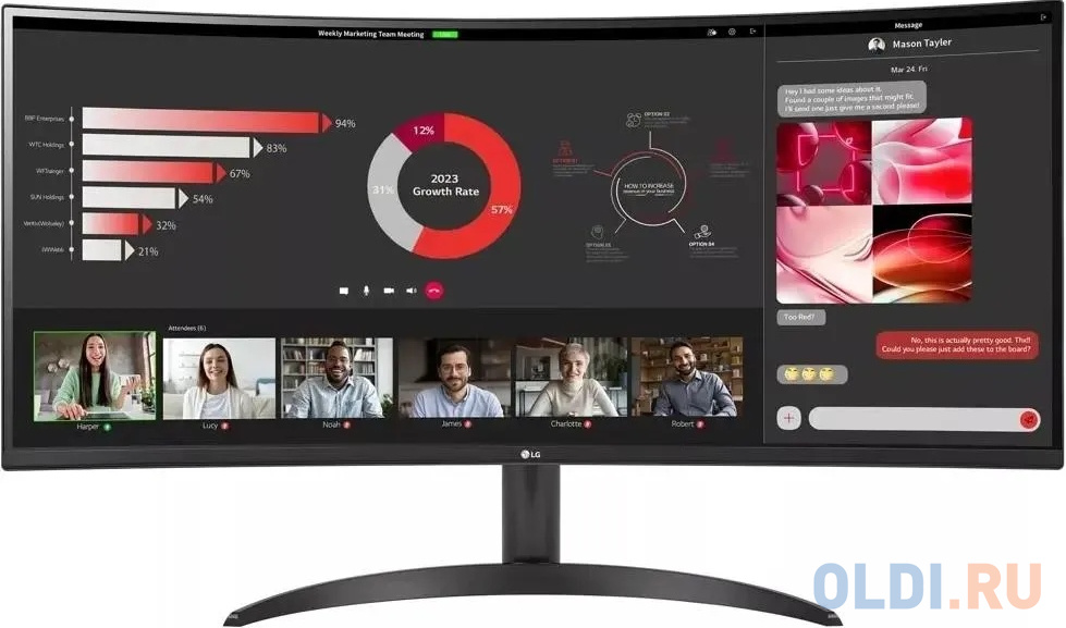 Обзор LG UltraWide 34WR50QK-B: изогнутый монитор с QHD-разрешением для работы и игр