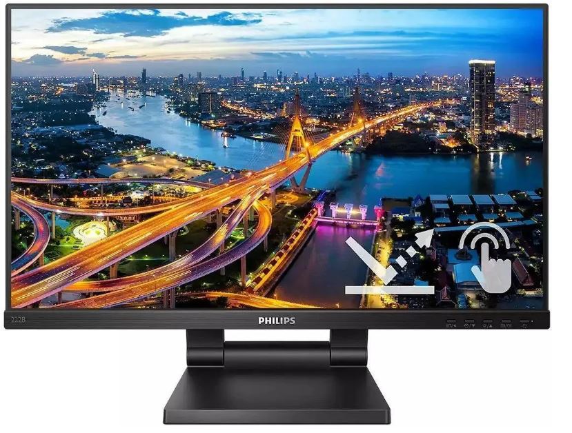 Philips 222B1TC — вид сбоку и подставка SmartStand