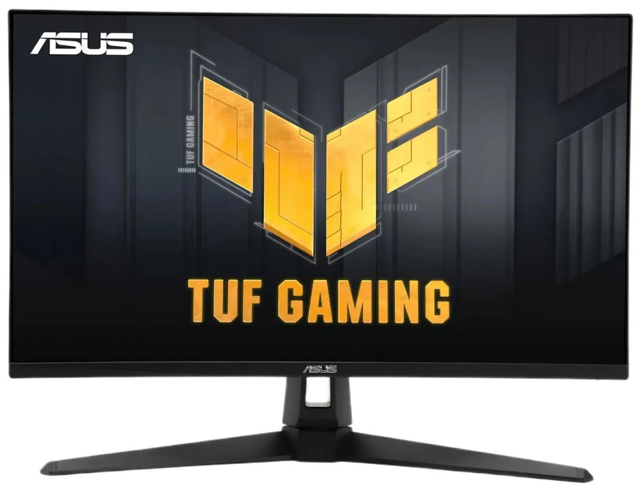 ASUS TUF Gaming VG27UQ1A вид сзади и интерфейсы