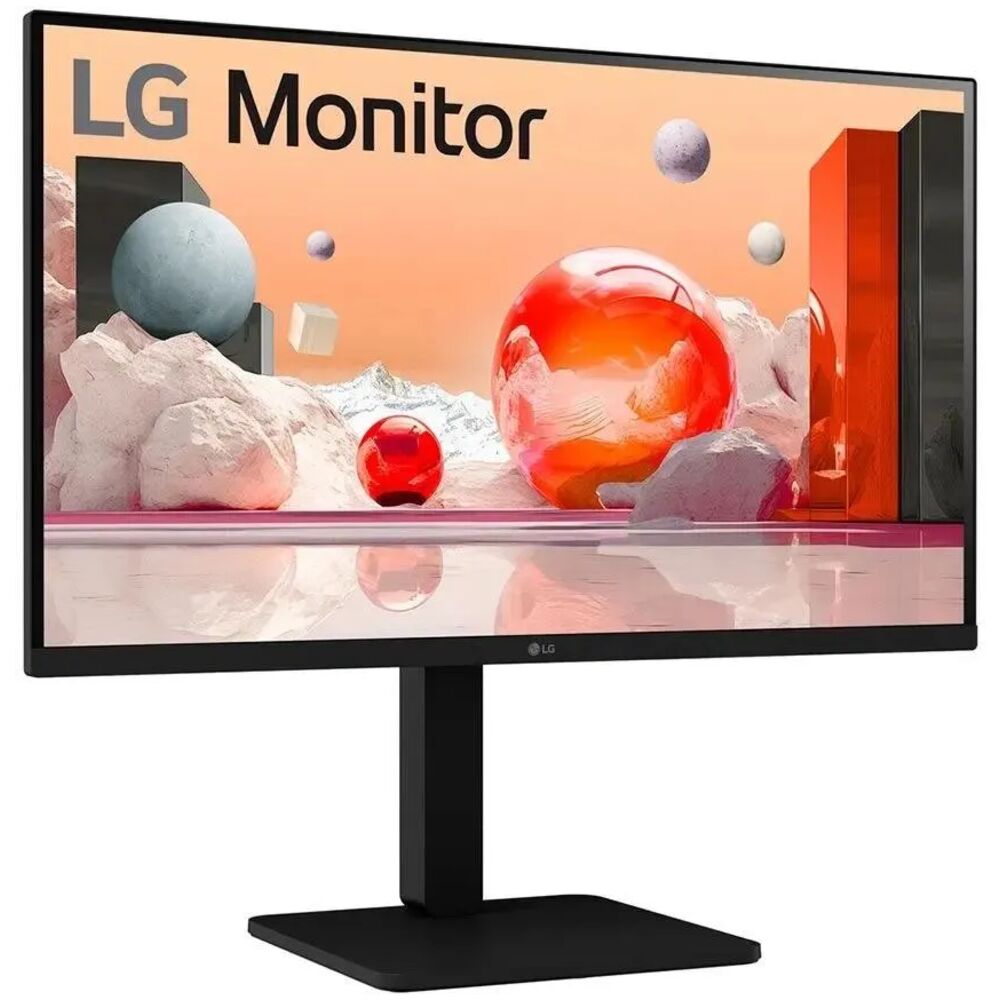 LG 27BA45QB-B лицевой вид, тонкие рамки
