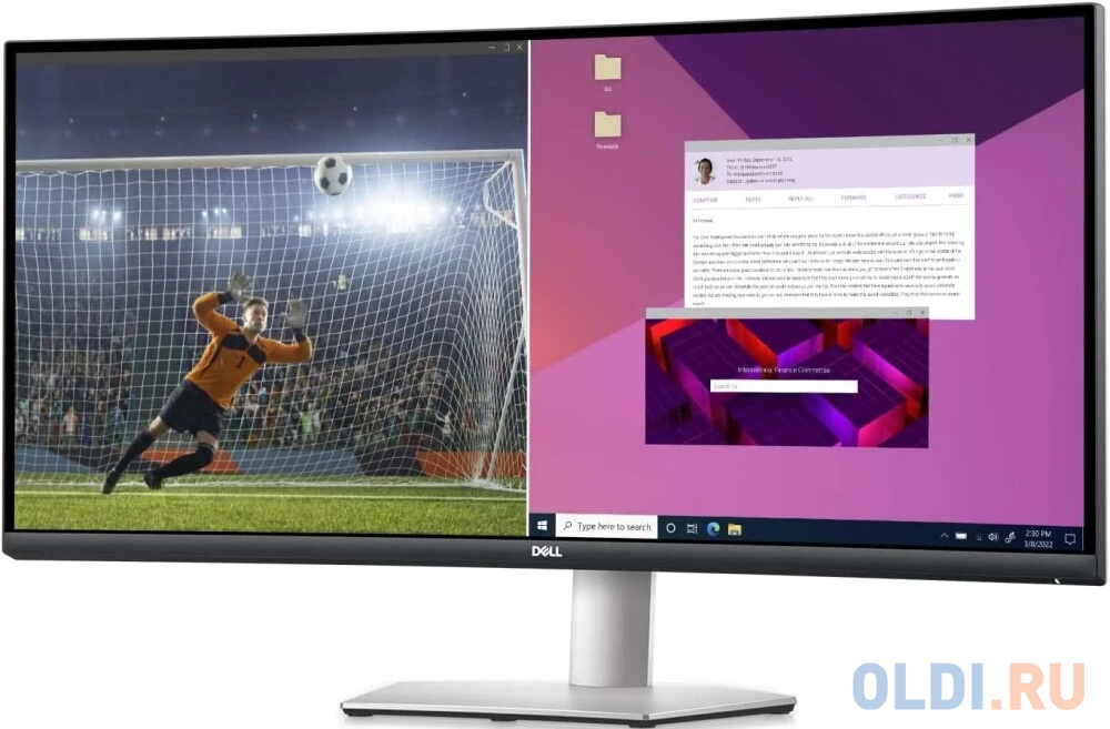 Dell S3423DWC регулировка высоты