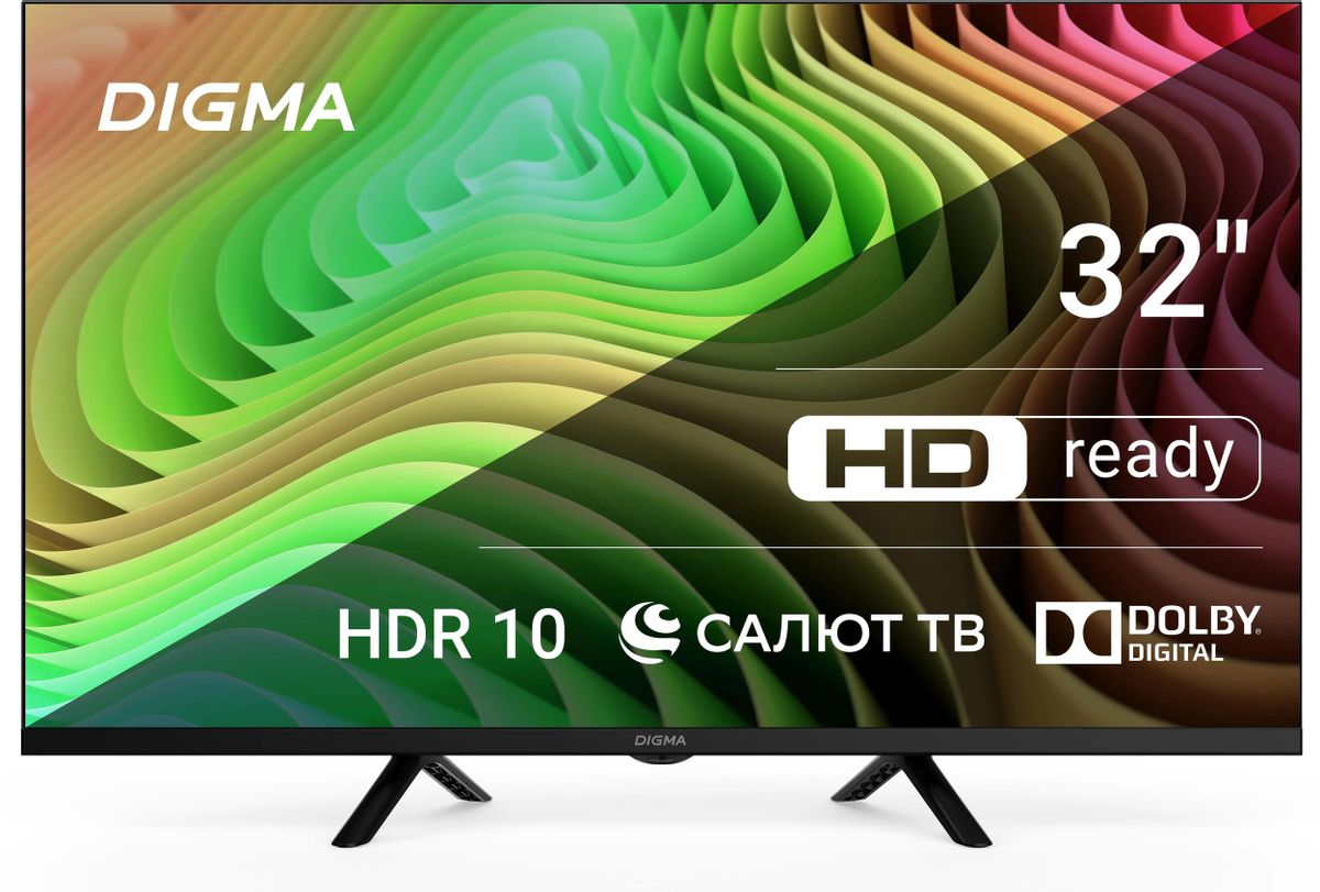 Обзор телевизора Digma DM-LED32SBB34: компактный смарт-ТВ с Салют ТВ для повседневного использования