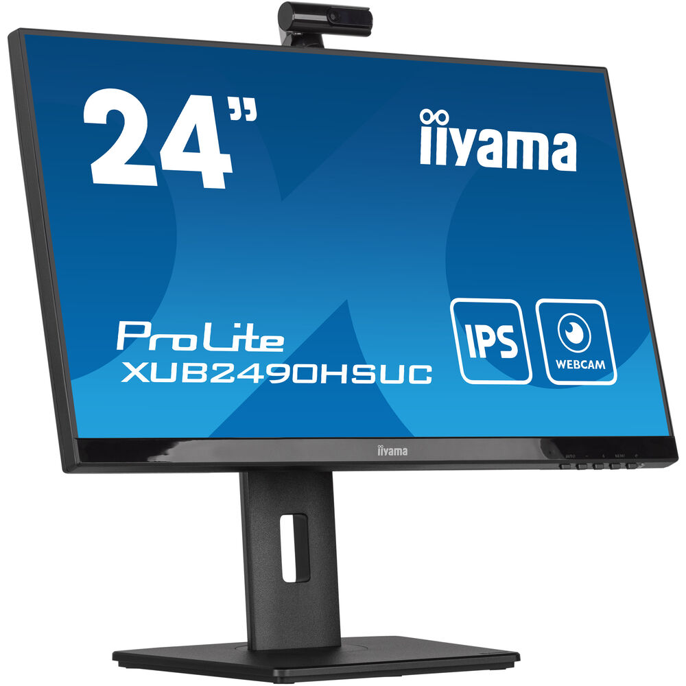 iiyama ProLite XUB2490HSUC-B5 — веб-камера на мониторе при видеозвонке